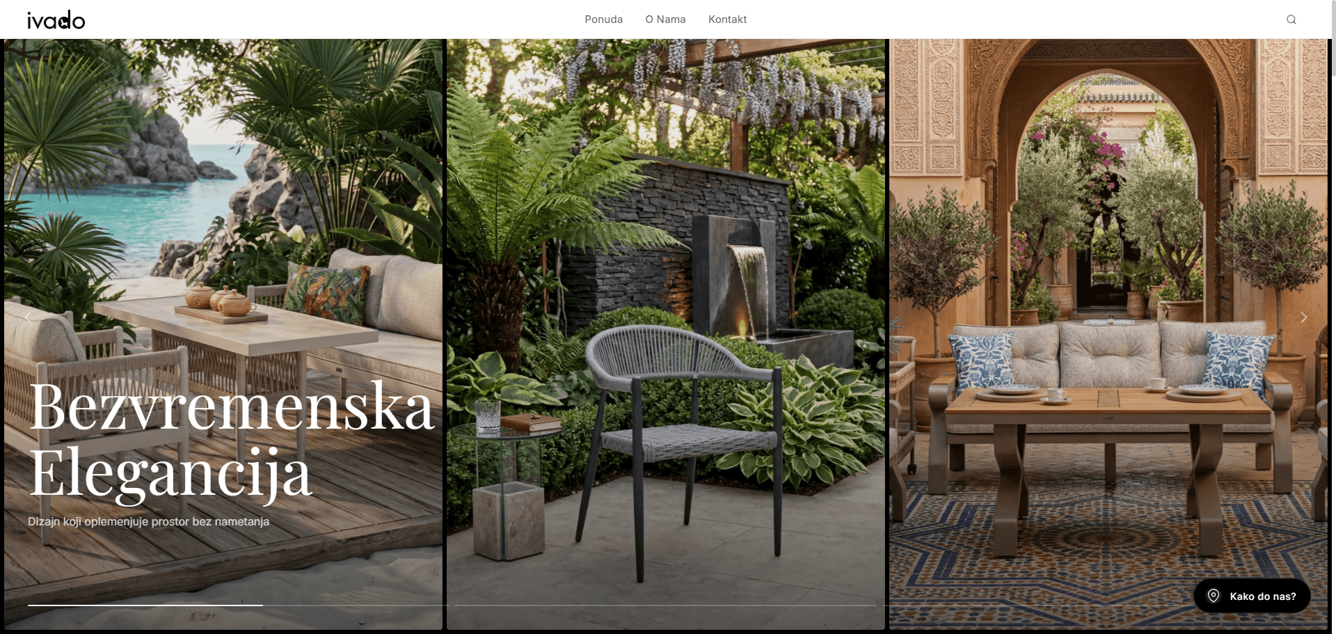 Ivado: custom e-commerce for a premium furniture brand