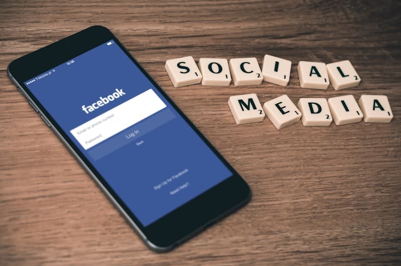 Social media content on phones